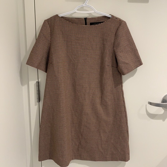 Zara shift dress houndstooth print size small - Picture 1 of 4